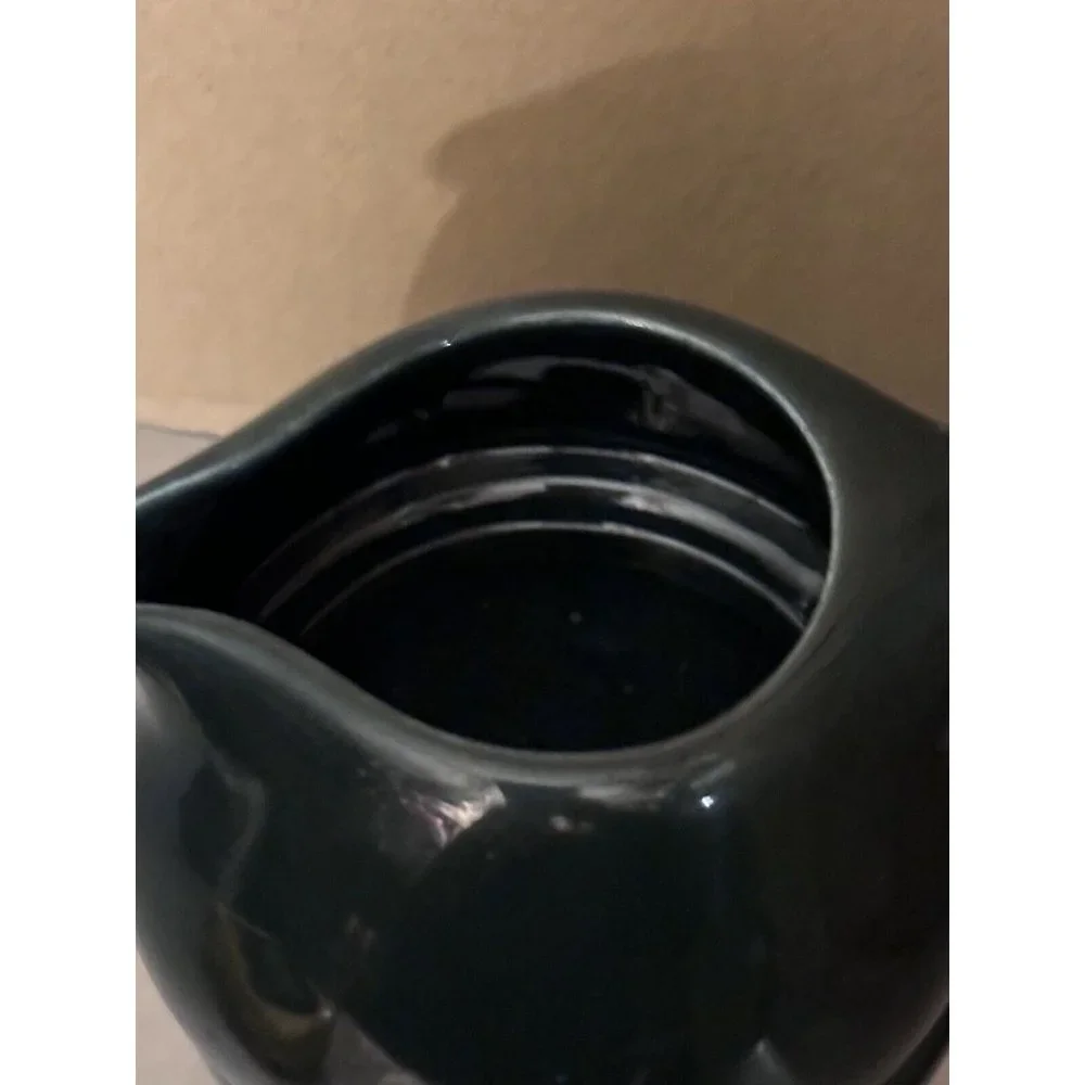 VTG Iroquois Casual Russel Wright Creamer Sugar Set C1960s Forest Green Stacking